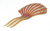 Ruby Rendevous Antique Hair Comb