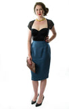 Blue Betty Vintage Pencil Skirt