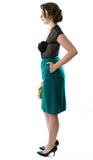 Green with Envy Vintage Pencil Skirt