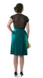 Green with Envy Vintage Pencil Skirt
