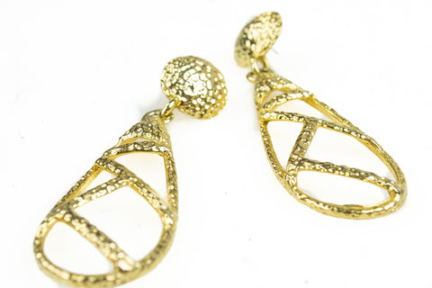 Vintage Around the Way Girl Gold Earrings