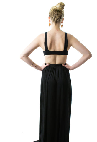 Peek-A-Boo Noir New Maxi Dress