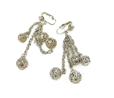 Silver Swinger Vintage Clip earrings