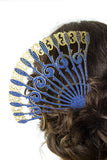 Flamenco Blues Antique Hair Comb