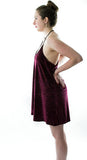 New Velvety Bordeux Cheetah Dress