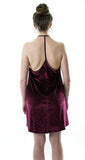 New Velvety Bordeux Cheetah Dress