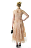 Pretty In Peach Vintage 50's Party Dress