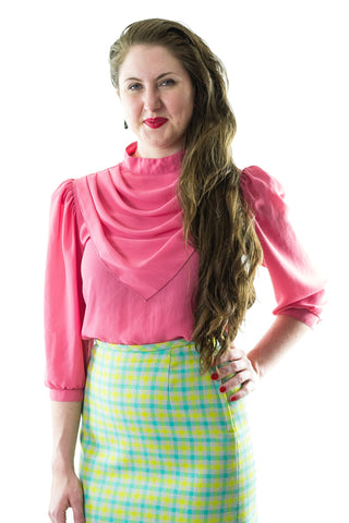 Let them Pink What They Will Vintage Blouse