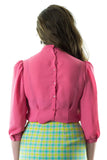 Let them Pink What They Will Vintage Blouse