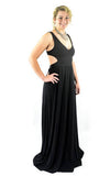 Peek-A-Boo Noir New Maxi Dress