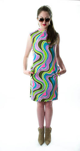 Lava Lamp Lucy Vintage Shift Dress