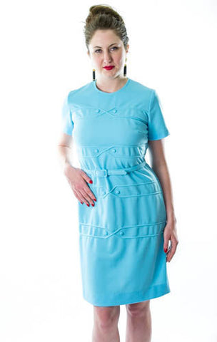 Vintage Sky Blue Edie Dress